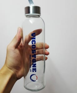 Bình đựng nước thủy tinh in logo