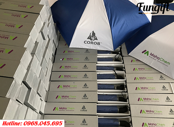 In logo làm ô dù quà tặng