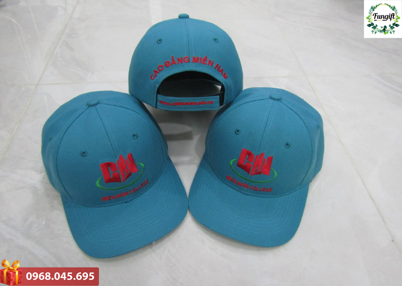 Thêu logo lên nón lưỡi trai Thêu logo lên nón lưỡi trai