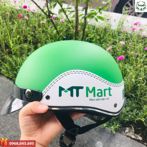 Mũ nón bảo hiểm quà tặng quảng cáo in logo giá rẻ
