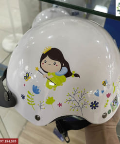 Nón bảo hiểm trẻ em in logo
