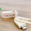 USB gỗ khắc logo