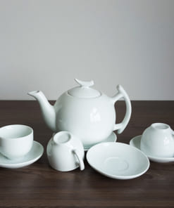 Bộ ấm chén quà tặng in logo Lotus Viet