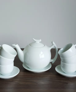 Bộ ấm chén quà tặng in logo Lotus Viet