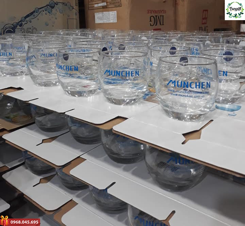 Cốc Thủy Tinh Luminarc In Logo 7 Cốc Thủy Tinh Luminarc In Logo