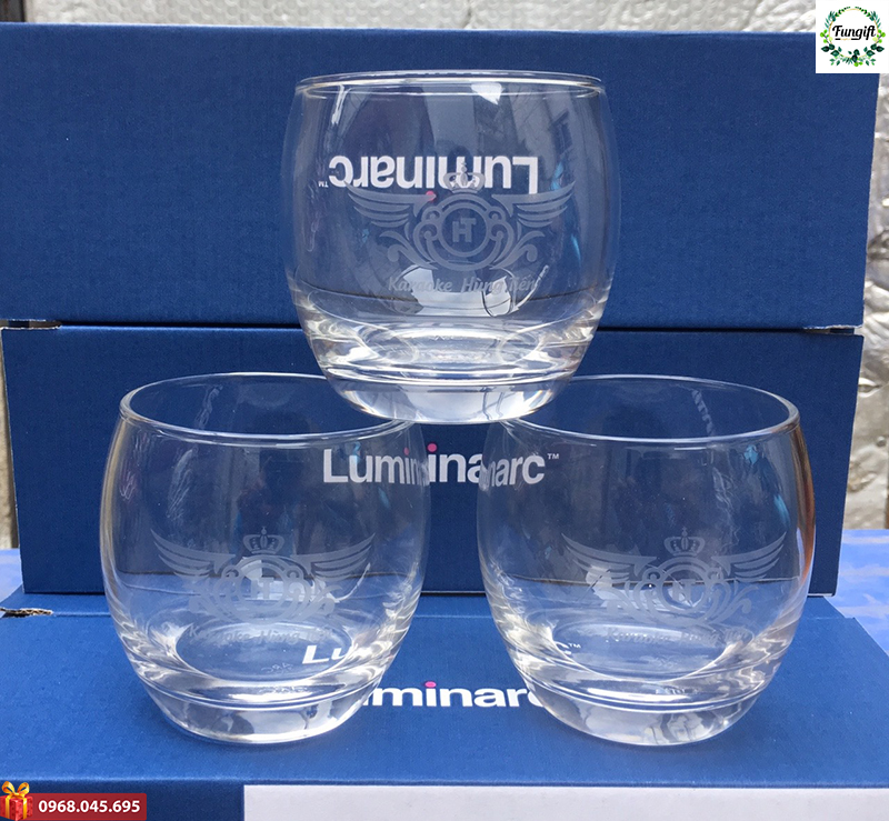 Cốc Thủy Tinh Luminarc In Logo