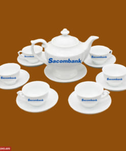 Ấm trà quà tặng Sacombank