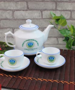 Bộ ấm chén Bát Tràng dáng Hồng Kông
