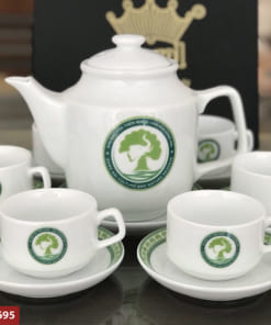 Bộ ấm chén dáng vuông cao