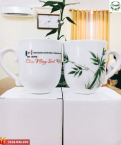 Cốc sứ Bát Tràng in logo giá rẻ