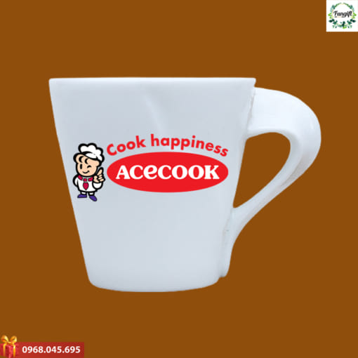 Ly sứ in logo Ace cook