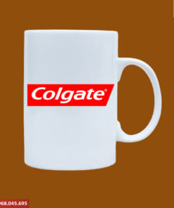 Ly sứ in logo Colgate