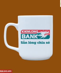 Ly sứ in logo Kien Long Bank