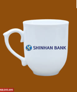 Ly sứ in logo Shinhan Bank