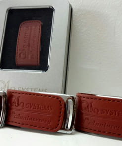 usb vỏ da in logo