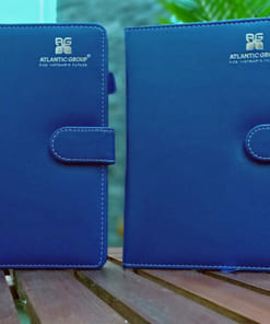 Sổ da dán gáy dập logo