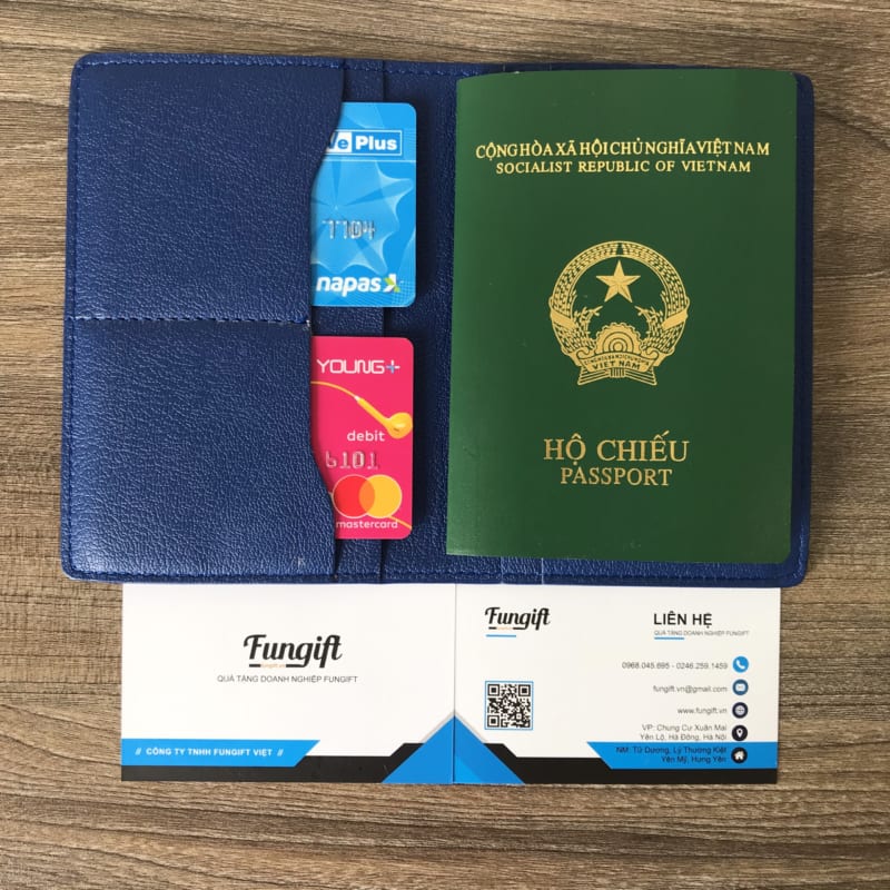 Ví Đựng Passport Da Quà Tặng
