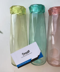 Bình nước thủy tinh kim cương nhiều màu