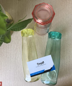 Bình nước thủy tinh kim cương nắp chắc chắn