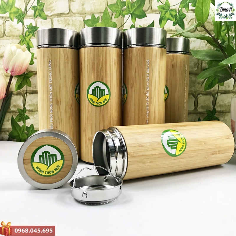 Bình giữ nhiệt vỏ gỗ