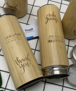 Bình giữ nhiệt vỏ tre 450ml
