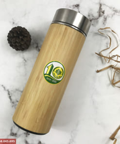 Bình nước giữ nhiệt tre