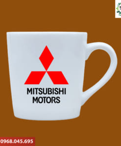 Ly sứ in logo Mitsubishi