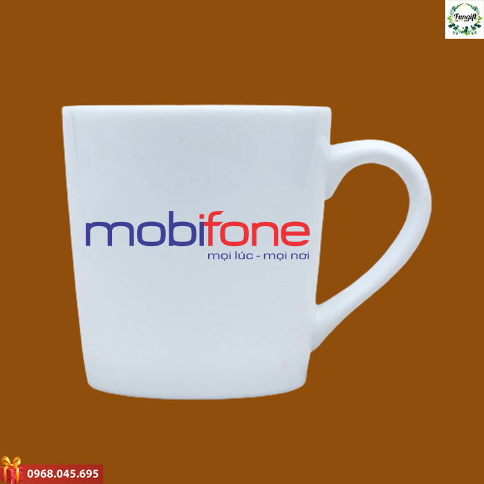 Ly sứ in logo Mobifone
