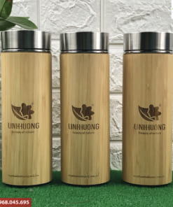 Quà tặng bình giữ nhiệt tre