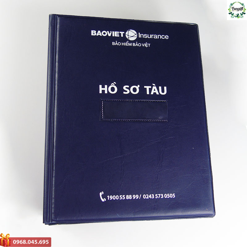 Sổ gán gáy bìa da