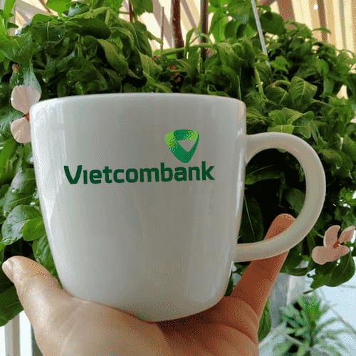 Tách sứ in logo quà tặng tri ân