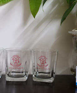 Cốc thủy tinh quà tặng in logo