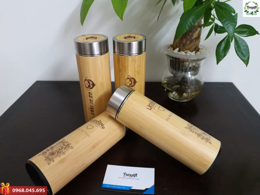 Giá bình giữ nhiệt vỏ tre