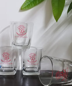 Mẫu cốc thủy tinh in logo
