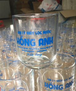 Xưởng in logo lên cốc thủy tinh