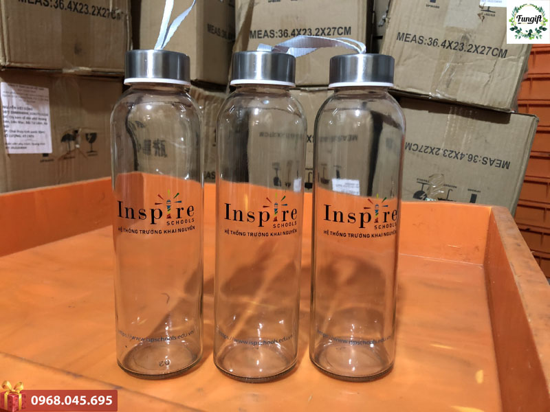 Bình nước thủy tinh quà tặng 