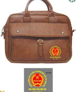 Cặp da in logo quà tặng