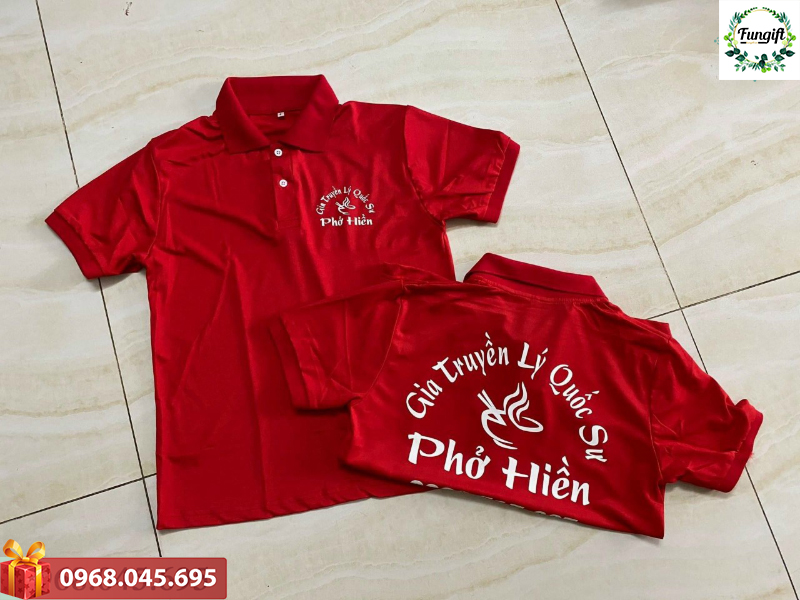 May in áo đồng phục quán phở