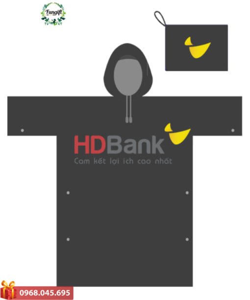 Áo mưa in logo ngân hàng