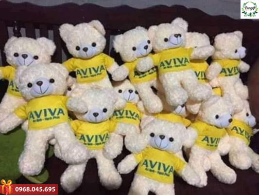 Gấu bông quà tặng in logo