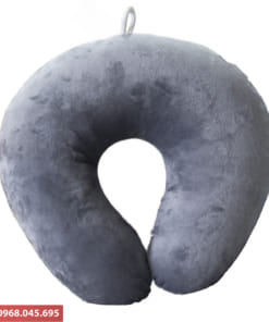 Quà tặng gối chữ U thêu logo công ty