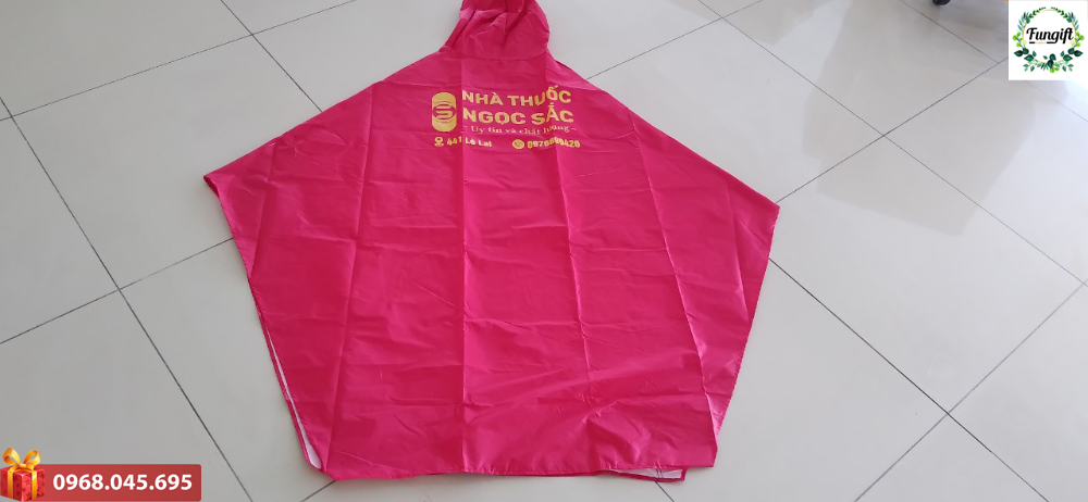 Áo mưa in logo quảng cáo theo yêu cầu