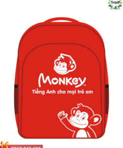 Balo học sinh vải dù in logo