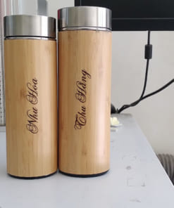 Bình tre khắc logo giá rẻ