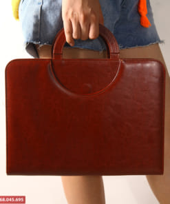 Cặp da xách tay in logo