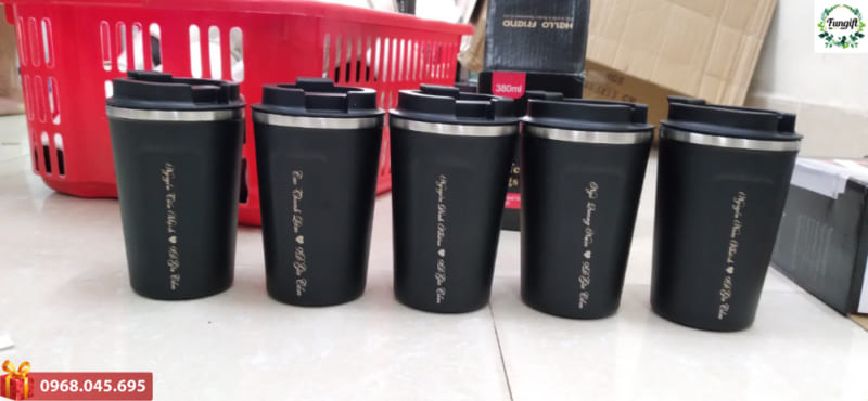 Cốc giữ nhiệt 380ml khắc tên theo yêu cầu