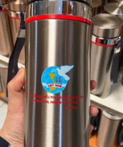 Bình giữ nhiệt Inox 304 in logo