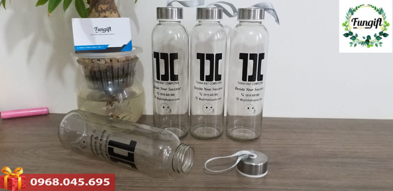 Bình nước in logo