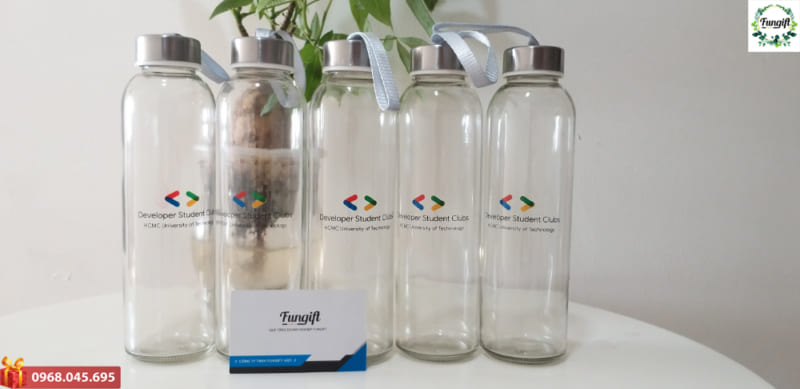 Bình thuỷ tinh in logo Google