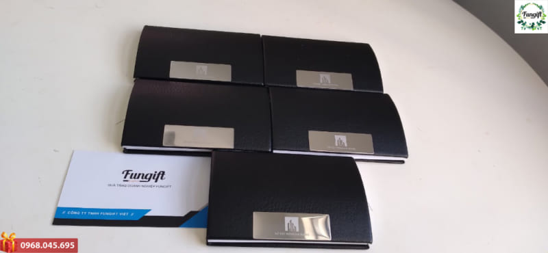 Hộp name card in logo Sở Xây dựng Hà Giang